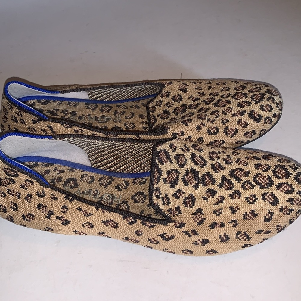 Rothy’s Leopard Print Women's Slip-On Shoes 8